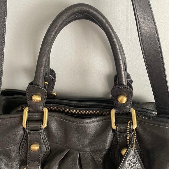 Sorial Leather Handbag w/ Detachable Shoulder Strap - Picture 8 of 16
